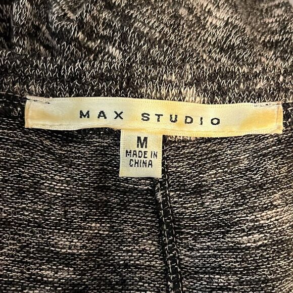 Max Studio Black/Grey/White Heathered Asymmetrical Swing Dress Size M - Picture 12 of 13